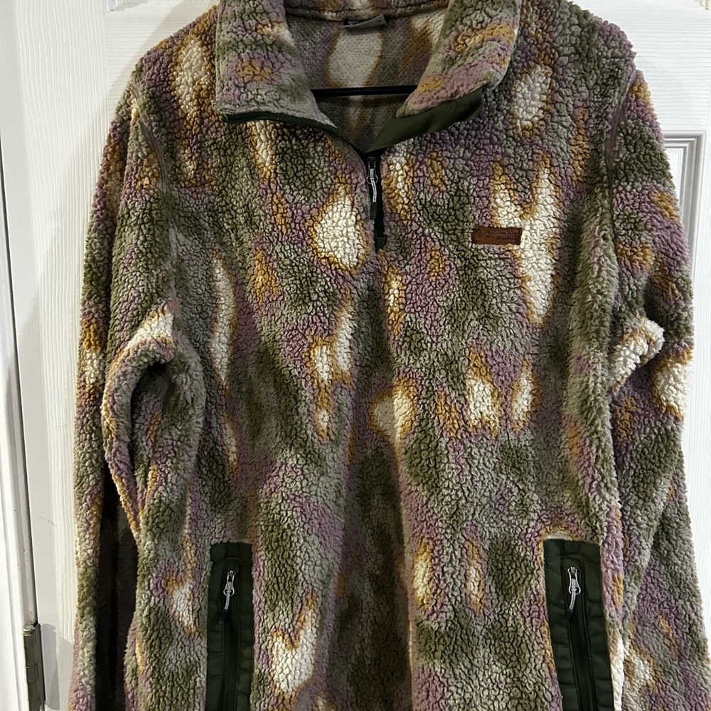 Women’s XL Columbia Camouflage Fleece Pullover